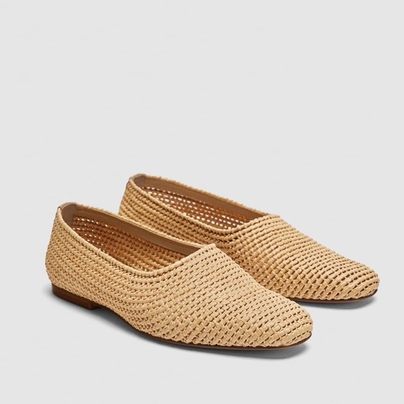 Zara Shoes - Zara Raffia Loafers